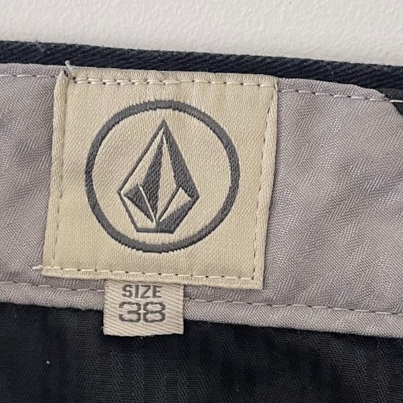 VOLCOM Men Vmonty 22" Stretch Chino Black Shorts Size 38 - Picture 3 of 3